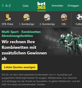 Bet365 Kombiwetten