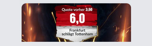 Frankfurt Tottenham Quoten Boost