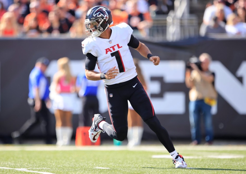 Retten die Falcons und Marcus Mariota gegen die Panthers ihre Saison? © IMAGO / ZUMA Wire, 23.10.2022 Retten die Falcons und Marcus Mariota gegen die Panthers ihre Saison?