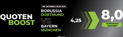 BVB FCB Quoten Boost - Sportwetten Angebote