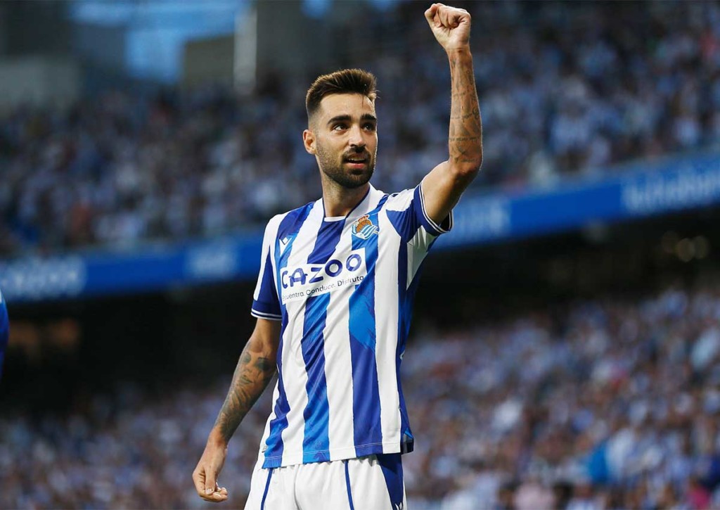 Hat Real Sociedad (im Bild: Brais Mendez) zu Hause gegen Sheriff Tiraspol leichtes Spiel? © IMAGO / AFLOSPORT, 09.10.2022 Real Sociedad Sheriff Tiraspol Tipp