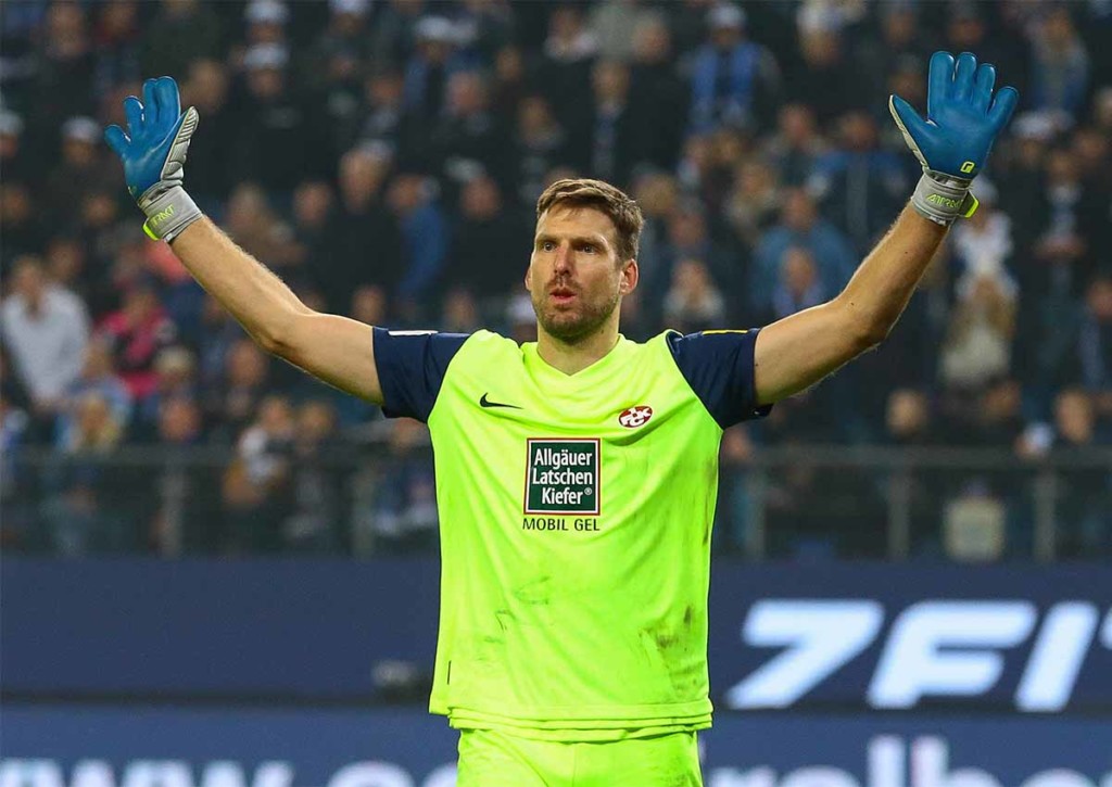 Überzeugt Kaiserslautern (im Bild: Andreas Luthe) in Rostock? © IMAGO / Jan Huebner, 08.10.2022 Rostock Kaiserslautern Tipp