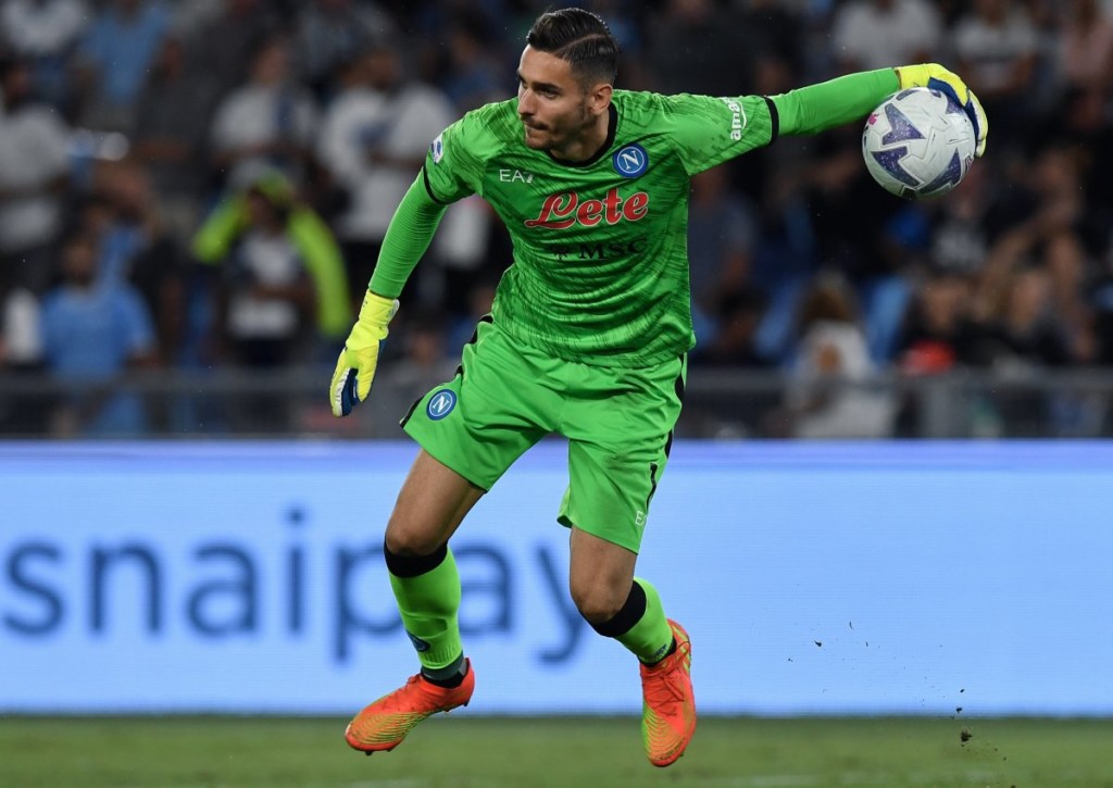 Hält Alex Meret im Topspiel seines SSC Neapel bei AS Rom seinen Kasten sauber? © IMAGO / Gribaudi/Image Photo, 03.09.2022 Hält Alex Meret im Topspiel seines SSC Neapel bei AS Rom seinen Kasten sauber?