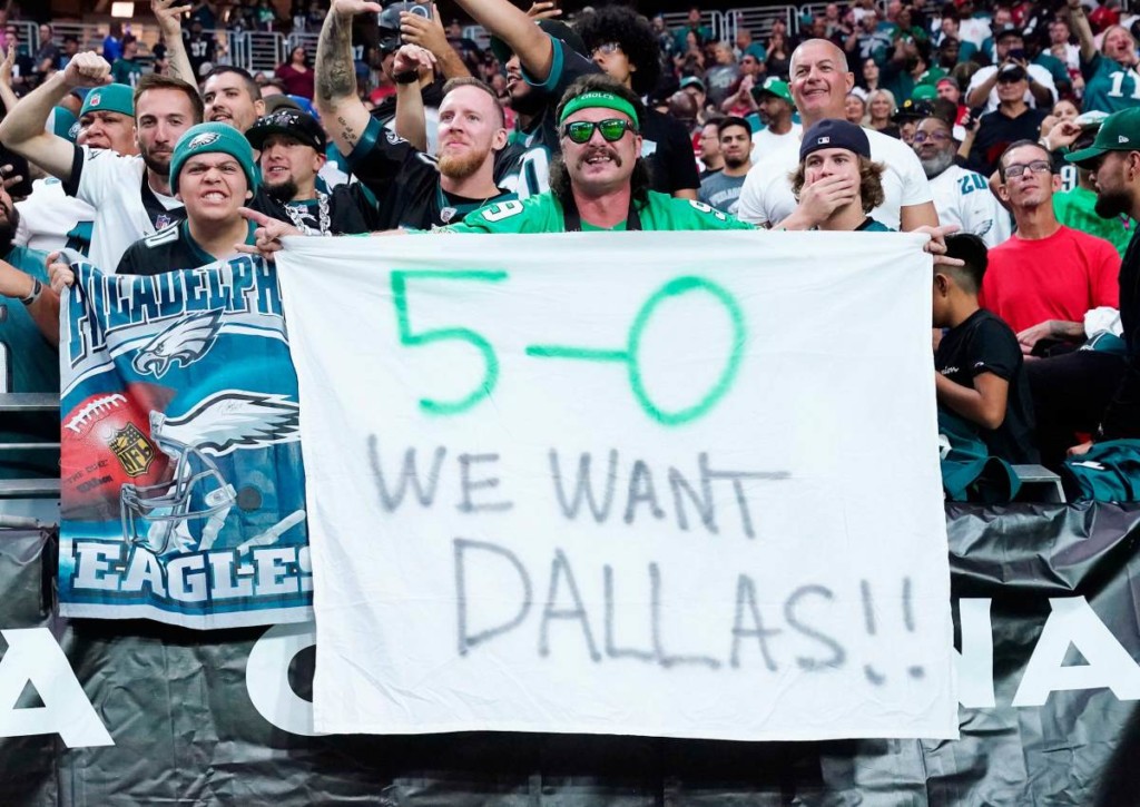 Die Fans der ungeschlagenen Eagles sind heiß auf das Duell gegen die Cowboys!