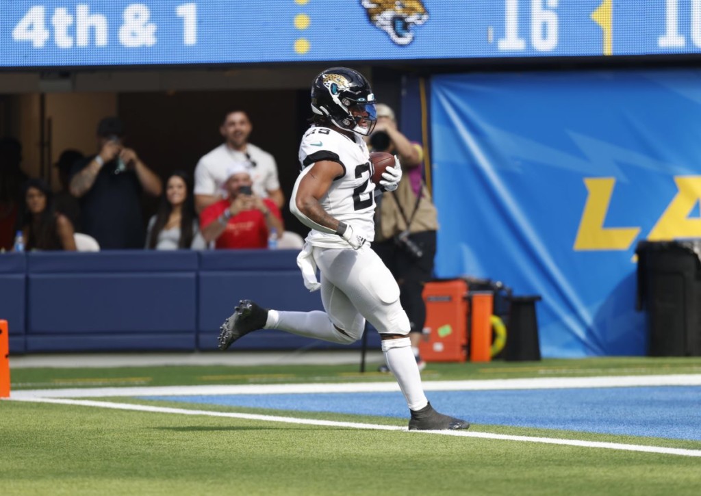 Schraubt James Robinson von den Jaguars gegen die Eagles sein TD-Konto nach oben?