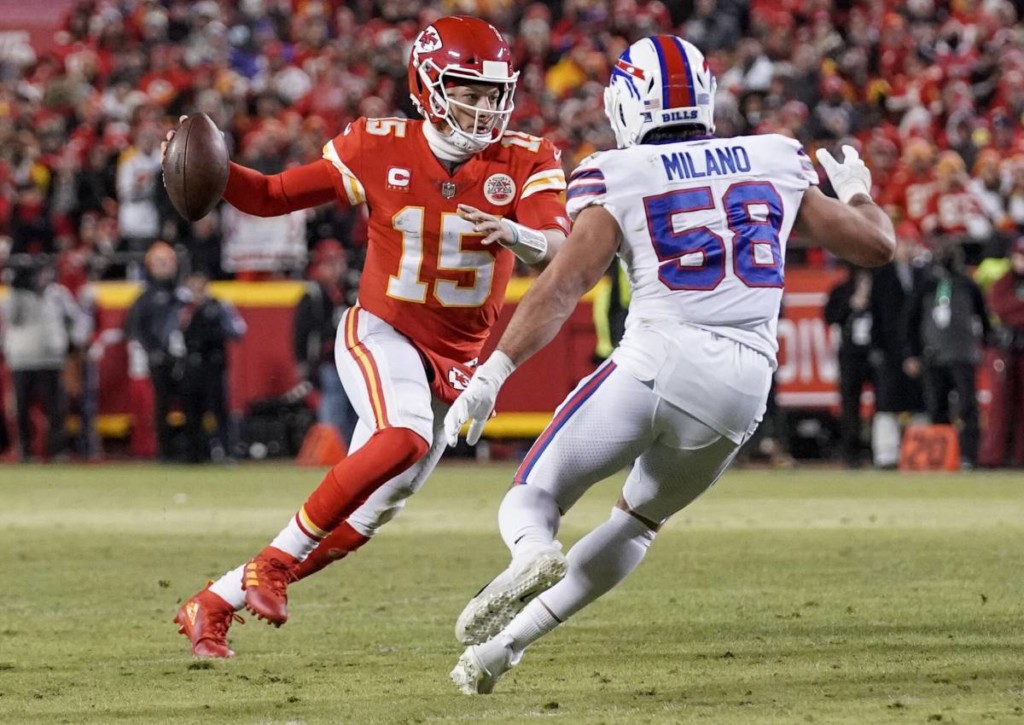 Behält Mahomes mit den Chiefs gegen die bärenstarken Bills die Oberhand?