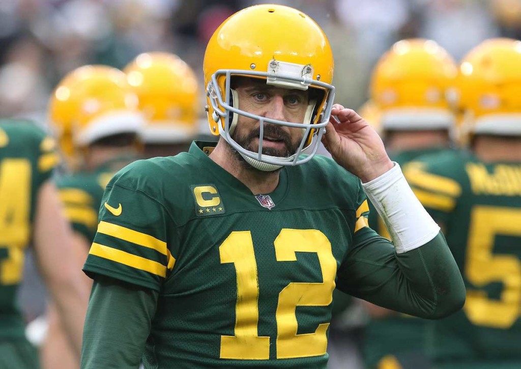 Brilliert Rodgers mit einer Topleistung für die Packers gegen Washington? © IMAGO / Icon Sportswire, 16.10.2022 Washington Commanders Green Bay Packers Tipp