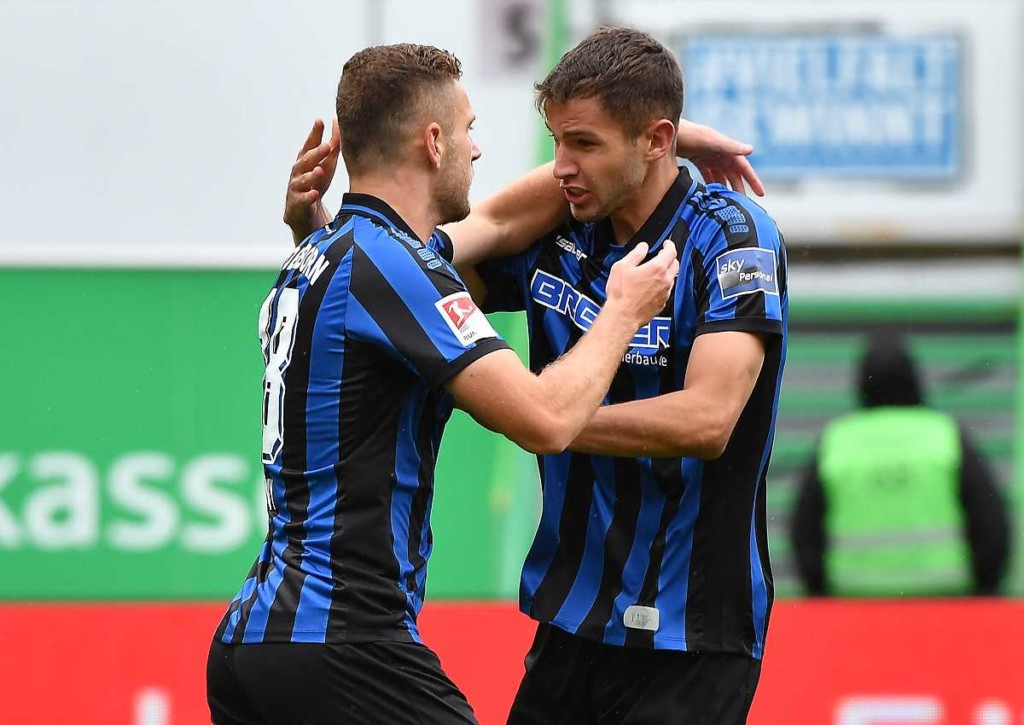 Bestätigt Paderborn (im Bild: Srbeny, Pieringer) die Favoritenrolle gegen Braunschweig? © IMAGO / Zink, 18.09.2022 Braunschweig Paderborn Tipp