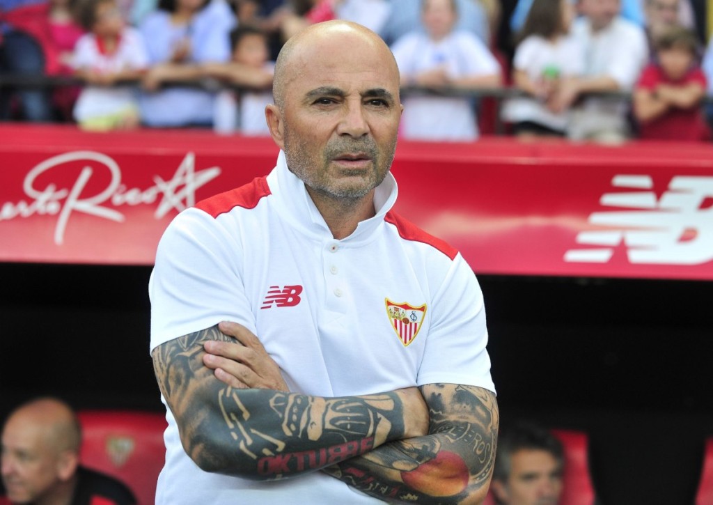 Sampaoli ist zurück in Sevilla. Sein Debüt feiert er gegen Athletic Bilbao. © IMAGO / Marca, 20.05.2017 Sampaoli ist zurück in Sevilla. Sein Debüt feiert er gegen Athletic Bilbao.