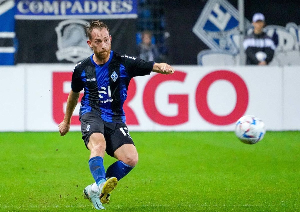 Behält Mannheim (im Bild: Marc Schnatterer) die drei Punkte gegen RW Essen zuhause? © IMAGO / foto2press, 18.10.2022 Waldhof Mannheim RW Essen Tipp