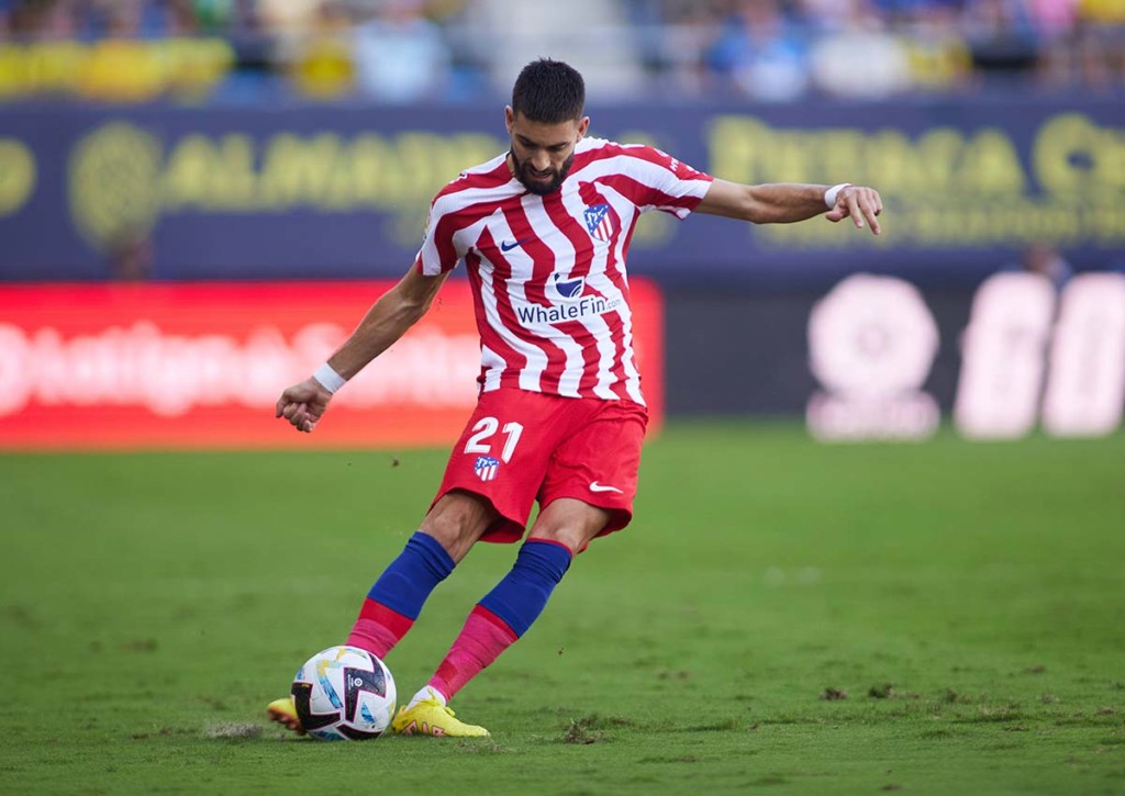 Gelingt Atletico Madrid (im Bild: Yannick Carrasco) nach dem CL-Aus die Wiedergutmachung gegen Espanyol Barcelona? © IMAGO / ZUMA Wire, 29.10.2022 Atletico Madrid Espanyol Barcelona Tipp