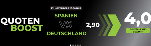 Deutschland Spanien Quoten Boost - Sportwetten Angebote