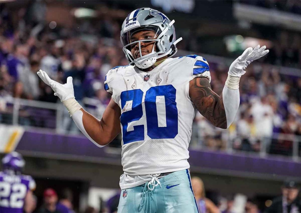 Siegen die Dallas Cowboys (im Bild: Tony Pollard) an Thangsgiving gegen Division-Gegner NY Giants? © IMAGO / USA TODAY Network, 20.11.2022 Dallas Cowboys NY Giants Tipp