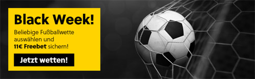 11 € Gratis-Wettguthaben für Bundesliga Wetten