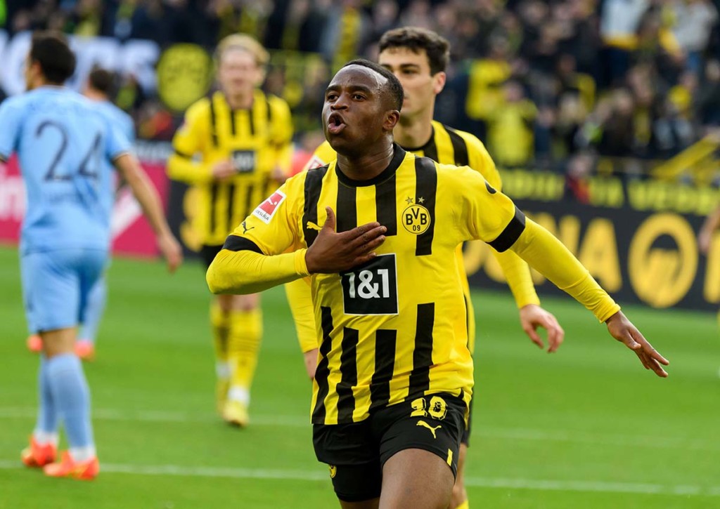 Youssoufa Moukoko peilt mit Dortmund auch in Wolfsburg einen Sieg an. © IMAGO / Sven Simon, 06.11.2022 Wolfsburg Dortmund Tipp