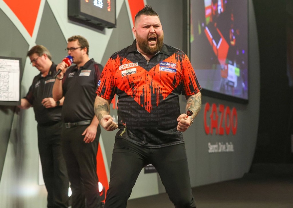 Darf sich Michael Smith auch nach dem WM-Achtelfinale gegen Joe Cullen wieder freuen?