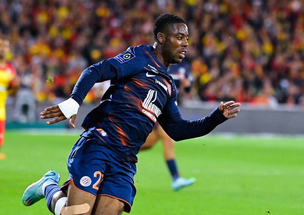 Herrscht zwischen Lorient und Monpellier (im Bild: Elye Wahi) Torflaute? © IMAGO / PanoramiC, 15.10.2022 Lorient Montpellier Tipp
