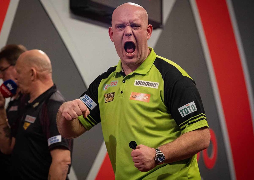 Michael van Gerwen vs. Mensur Suljovic Tipp 12 2022