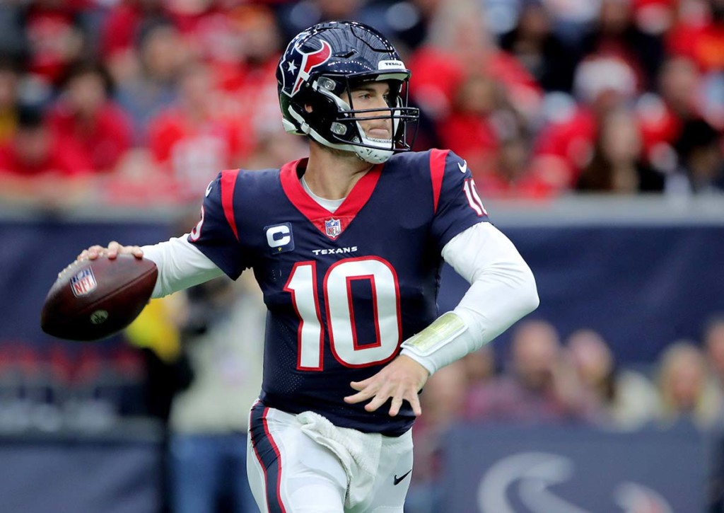 Schnappen sich die Texans (im Bild: Davis Mills) bei den Titans einen Sieg? © IMAGO / ZUMA Wire, 18.12.2022 Titans Texans Tipp