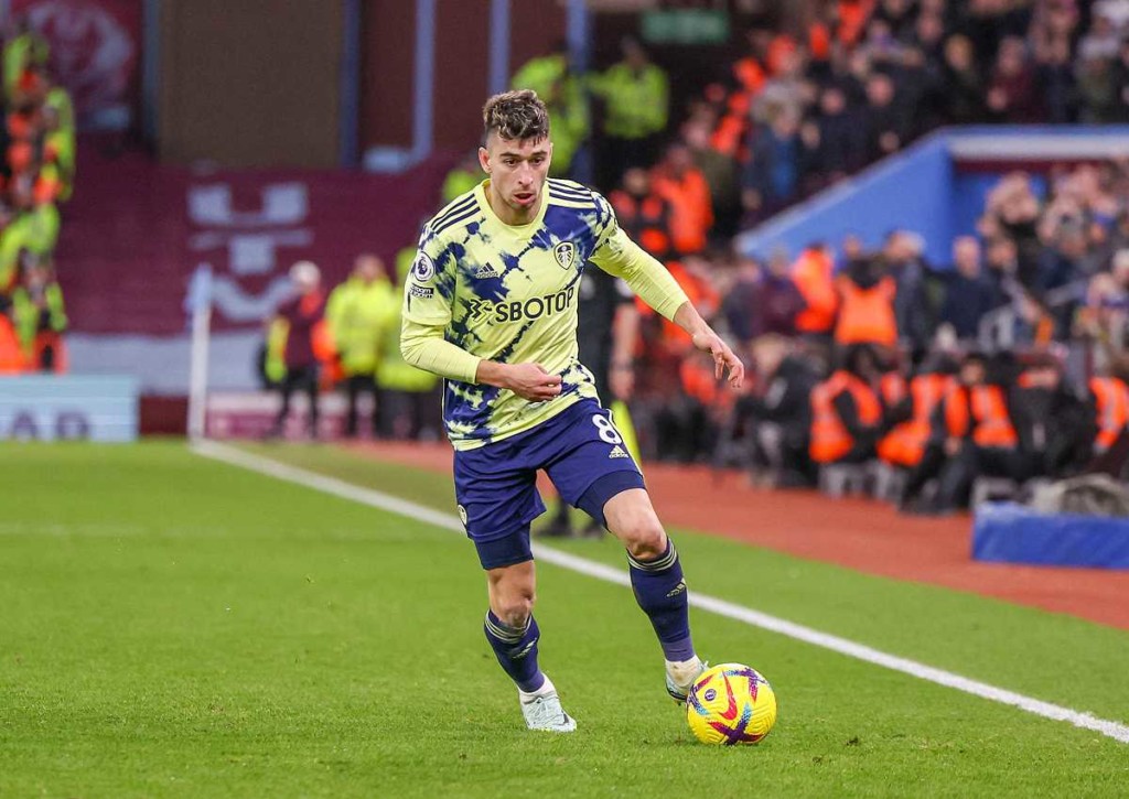 Muss sich Leeds (im Bild: Roca) gegen Brentford geschlagen geben? IMAGO / Pro Sports Images, 13.01.2023 Leeds Brentford Tipp