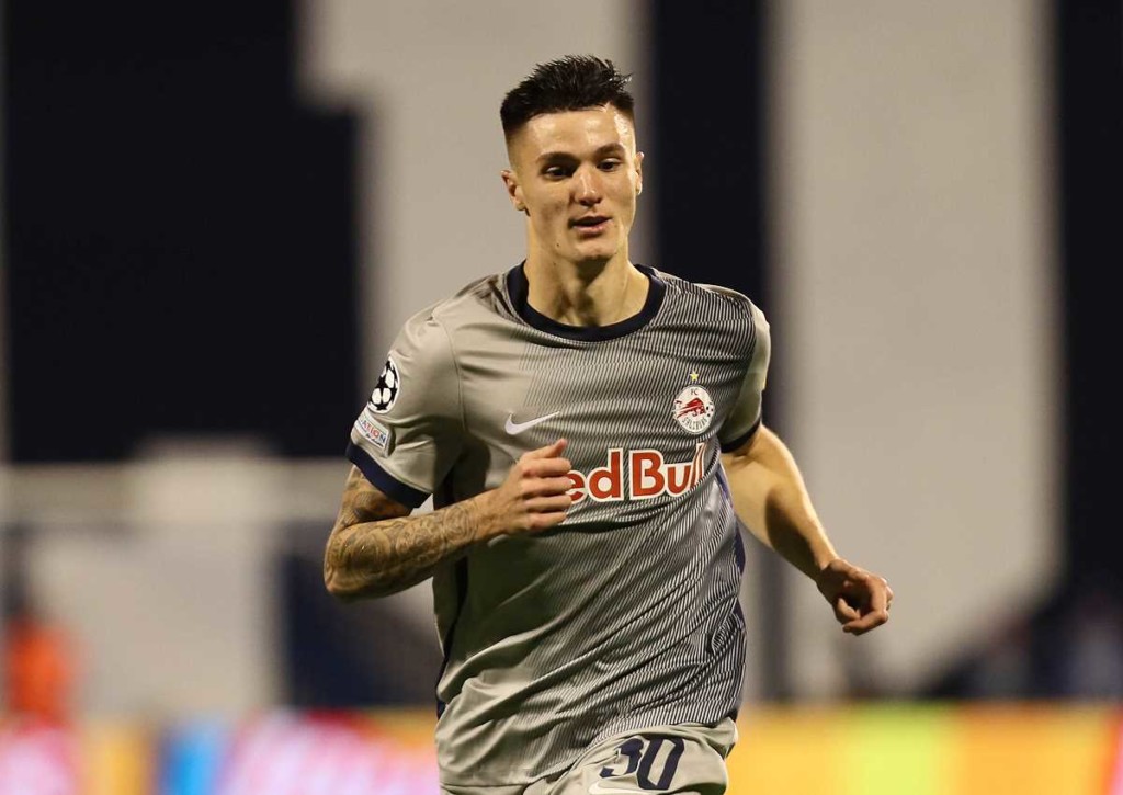 Wie stark präsentiert sich Red Bull Salzburg (im Bild: Sesko) gegen Sturm Graz? © IMAGO / Grubisic, 11.10.2022 Red Bull Salzburg Sturm Graz Tipp