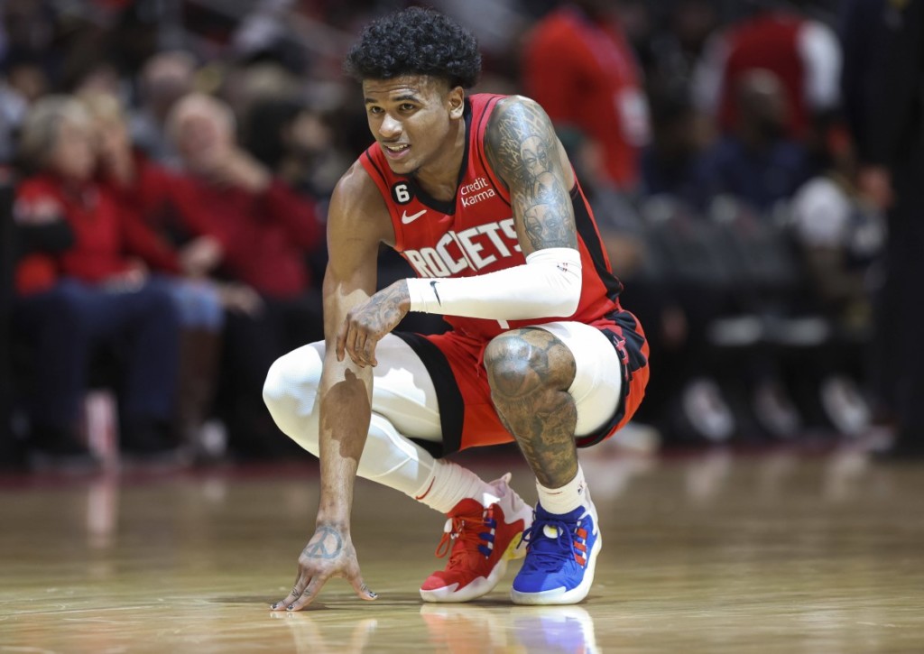 Können die Rockets (im Bild: Jalen Green) zuhause gegen die Warriors das Match lange offen halten?