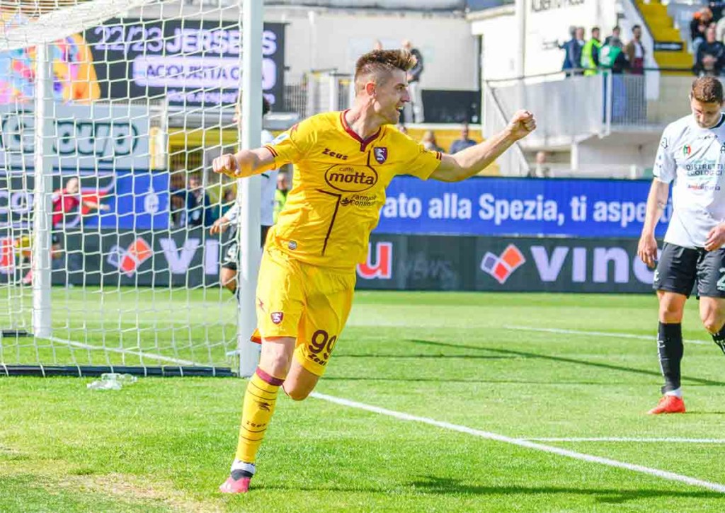 Überrascht Salernitana (im Bild: Krzysztof Piatek) gegen Inter Mailand? © IMAGO / ZUMA Wire, 02.04.2023 Salernitana Inter Mailand Tipp