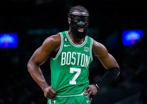 Gewinnen die Celtics (im Bild: Jaylen Brown) Spiel 1 gegen die 76ers? © IMAGO / USA Today Network, 05.04.2023 Gewinnen die Celtics (im Bild: Jaylen Brown) Spiel 1 gegen die 76ers?