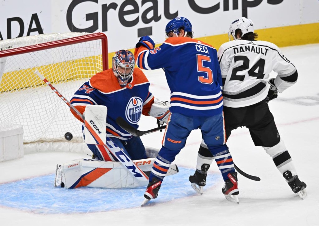 Entscheiden die LA Kings auch das zweite Spiel der Serie gegen die Oilers spät für sich?