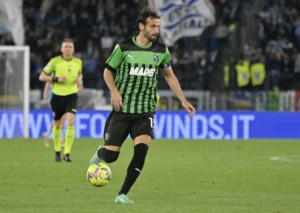 Revanchiert sich Sassuolo (im Bild: Marco Ferrari) im Derby gegen Bologna für die Hinspielpleite? © IMAGO / La Presse, 03.05.2023 Revanchiert sich Sassuolo (im Bild: Marco Ferrari) im Derby gegen Bologna für die Hinspielpleite?
