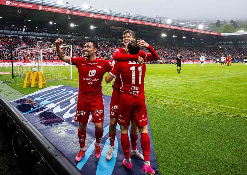 Schafft Brann Bergen (im Bild: Bard Finne) den nächsten Sieg, nun gegen Lilleström? © IMAGO / Bildbyran, 29.05.2023 Brann Bergen vs Lilleström Tipp 06 2023