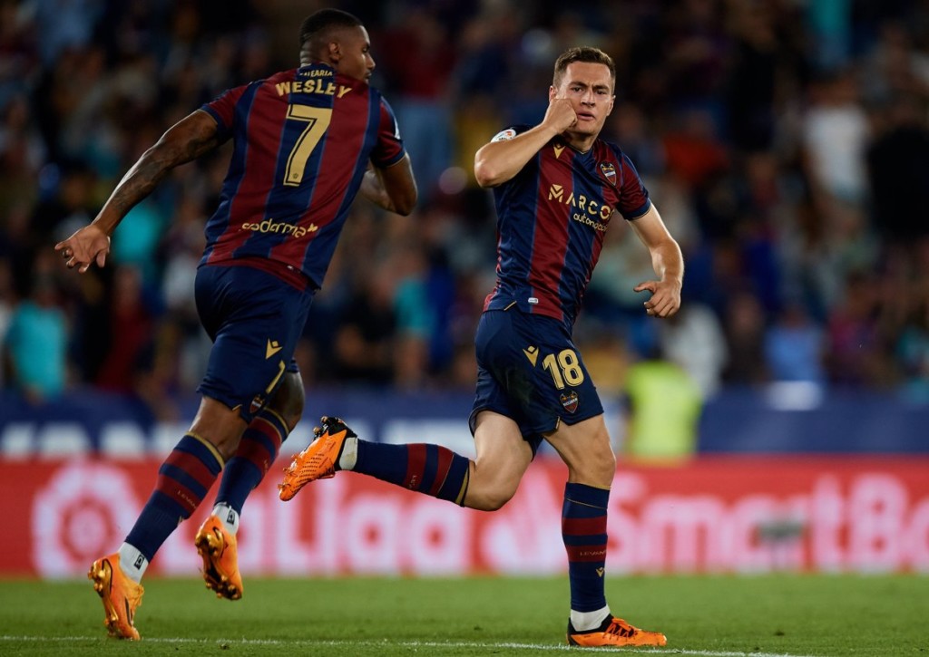 Kann Levante (im Bild: Jorge de Frutos) im Rückspiel gegen Albacete den Vorsprung aus dem Hinspiel verteidigen?