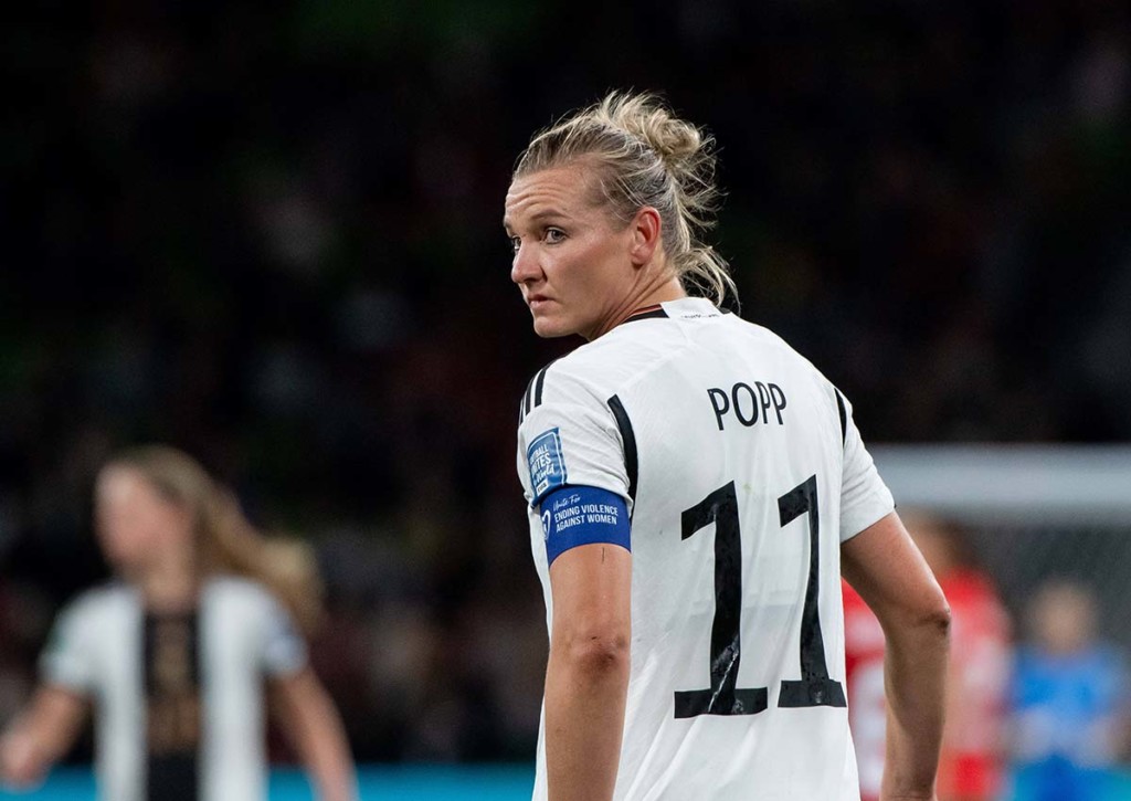 Brilliert Deutschland-Goalgetterin Alexandra Popp auch gegen Kolumbien? © IMAGO / Eibner, 24.07.2023 Deutschland Kolumbien Tipp