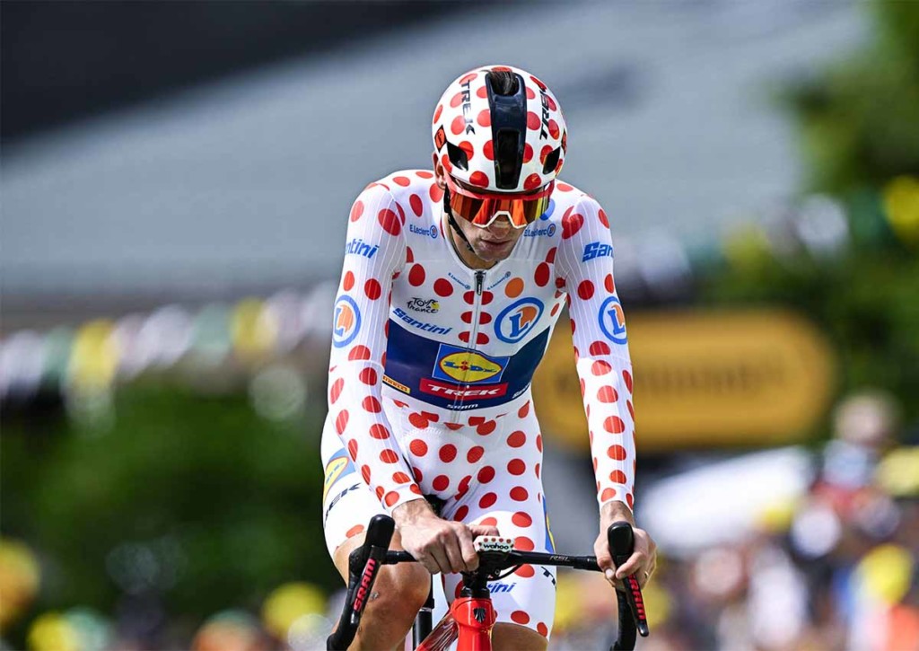 Erreicht Giulio Ciccone bei der 17. Etappe der Toure de France das Treppchen? © IMAGO / Belga, 18.07.2023