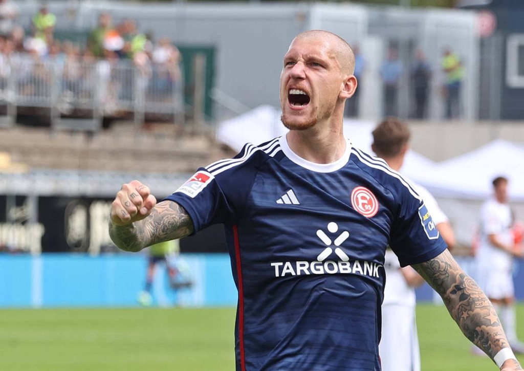 Holt sich Düsseldorf (im Bild: Jordy de Wijs) den Heimsieg über Karlsruhe? © IMAGO / Fussball-News Saarland, 26.08.2023 Düsseldorf Karlsruhe Tipp