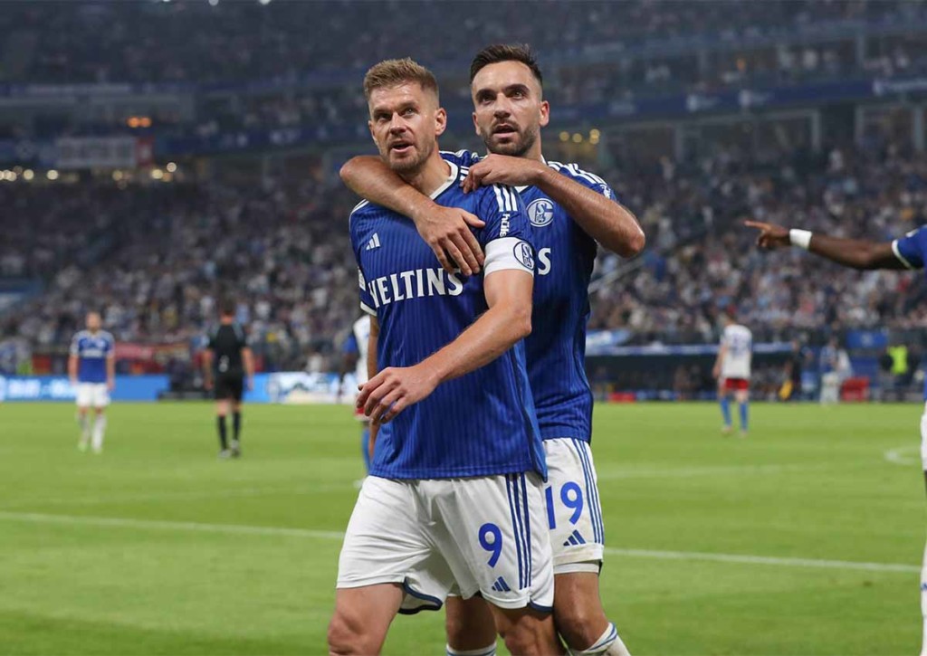 Feiert Schalke (im Bild: Simon Terodde) gegen Kaiserlautern seinen ersten Sieg in dieser Spielzeit? © IMAGO / Jan Huebner, 28.07.2023 Schalke Kaiserslautern Tipp