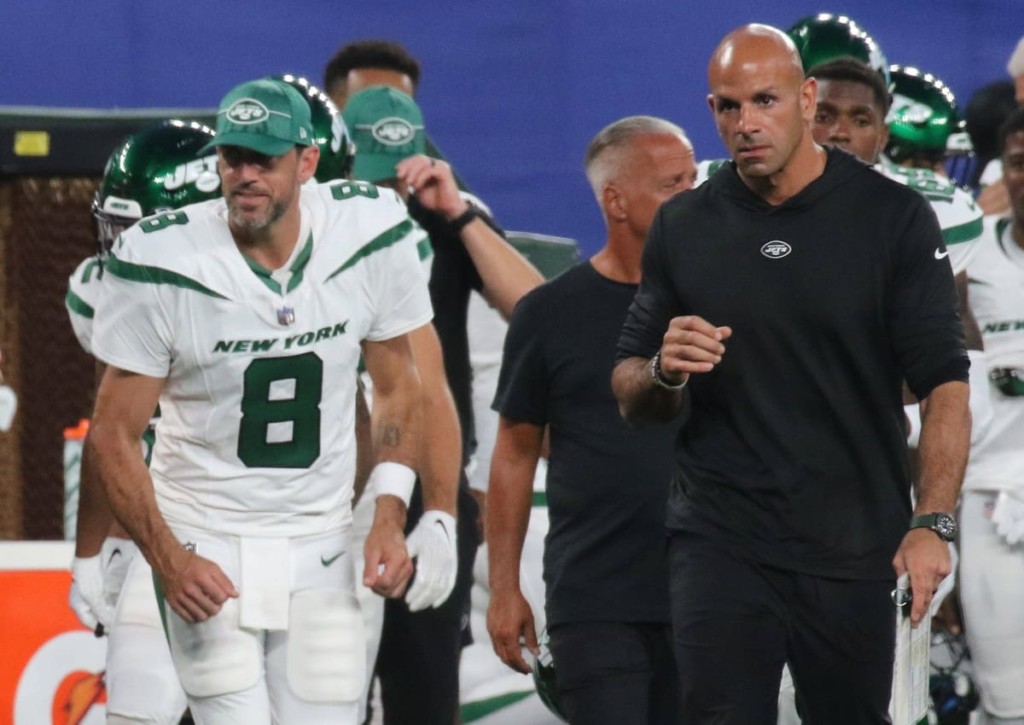 Sorgt Routinier Aaron Rodgers (im Bild) für die New York Jets gegen Buffalo Bills für neuen Schwung? © IMAGO / USA TODAY Network, 05.09.2023 New York Jets Buffalo Bills Tipp