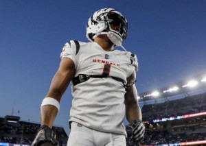 Sind die Bengals (im Bild: Chase) gegen die Titans im Vorteil? © IMAGO / USA TODAY Network, 25.09.2023 Tennessee Titans Cincinnati Bengals Tipp