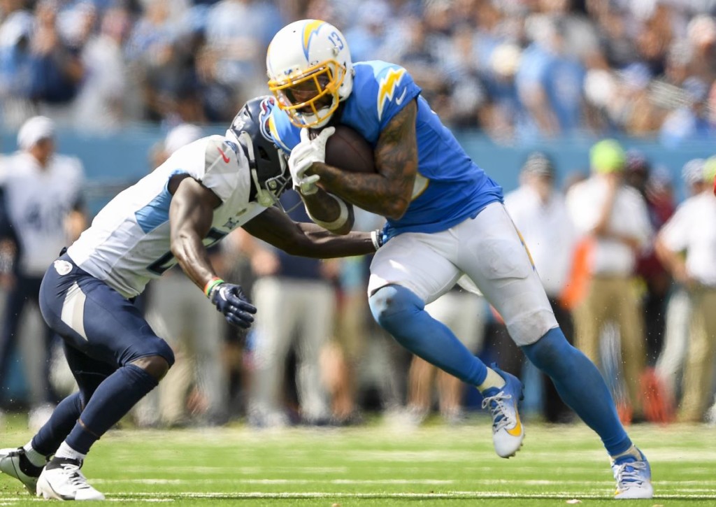 Feiern die Chargers (im Bild: Keenan Allen) im dritten Anlauf gegen die Vikings ihren ersten Sieg?