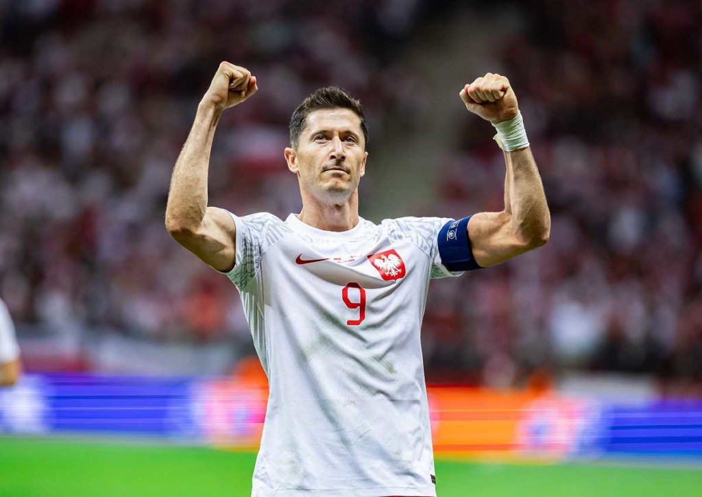 Wie treffsicher agiert Lewandowski (Polen) gegen Albanien? © IMAGO / ZUMA Wire, 07.09.2023 Albanien Polen Tipp