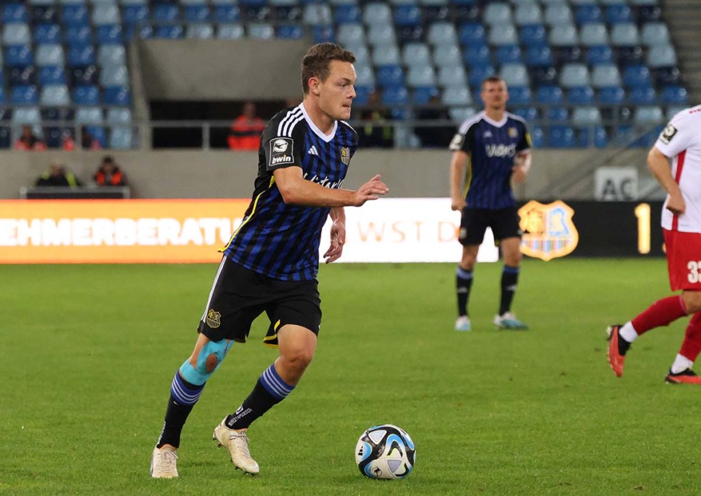 Schnappt sich Saarbrücken (im Bild: Patrick Sontheimer) die drei Zähler gegen Aue? © IMAGO / Fussball-News Saarland, 03.10.2023 Aue Saarbrücken Tipp