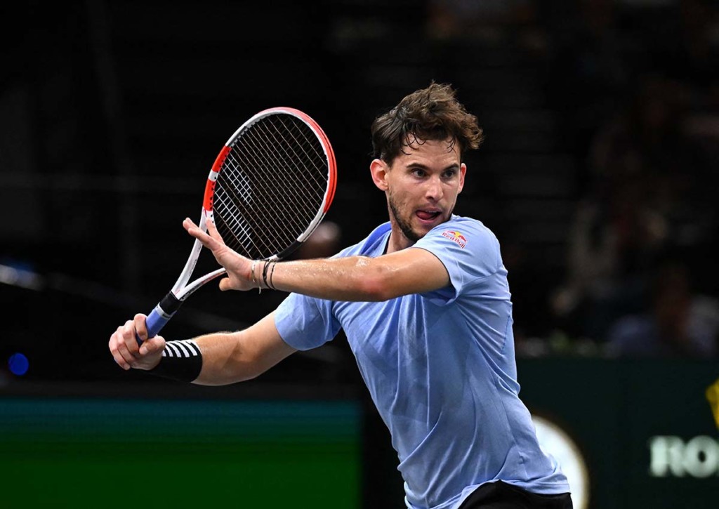Überrascht Dominic Thiem auch gegen Holger Rune? © IMAGO / ABACAPRESS, 31.10.2023 Dominic Thiem Holger Rune Tipp