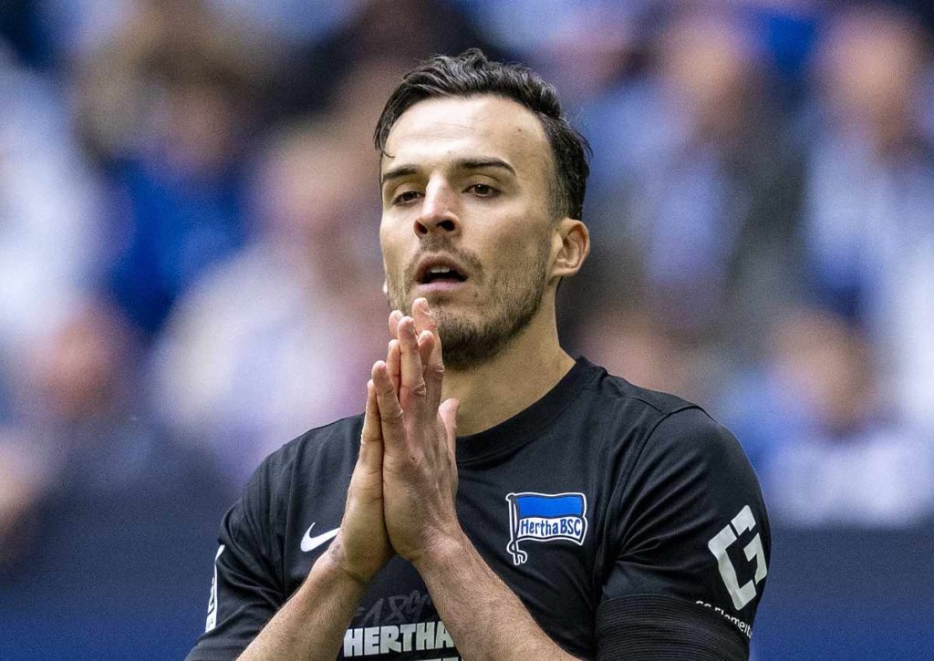 Die Hertha (im Bild: Tabakovic) ist gegen Nürnberg laut Quoten im Vorteil. © IMAGO / Kirchner-Media, 08.10.2023 Nürnberg Hertha Tipp