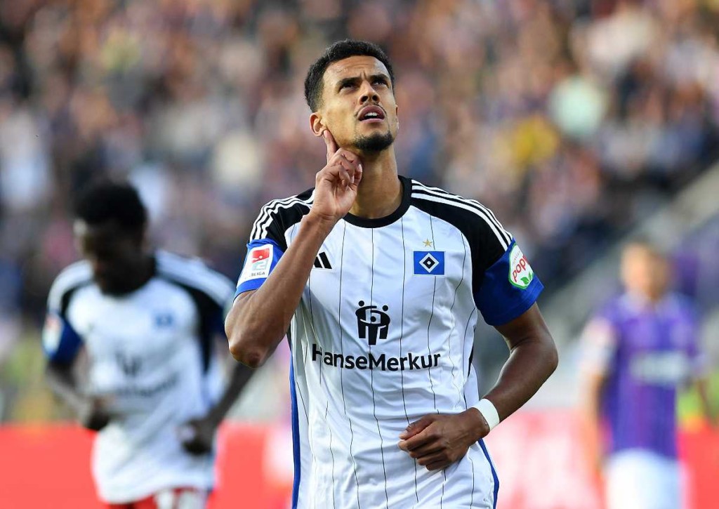 Lässt der HSV (im Bild: Glatzel) gegen Wiesbaden nichts anbrennen? © IMAGO / Treese, 22.09.2023 Wiesbaden HSV Tipp