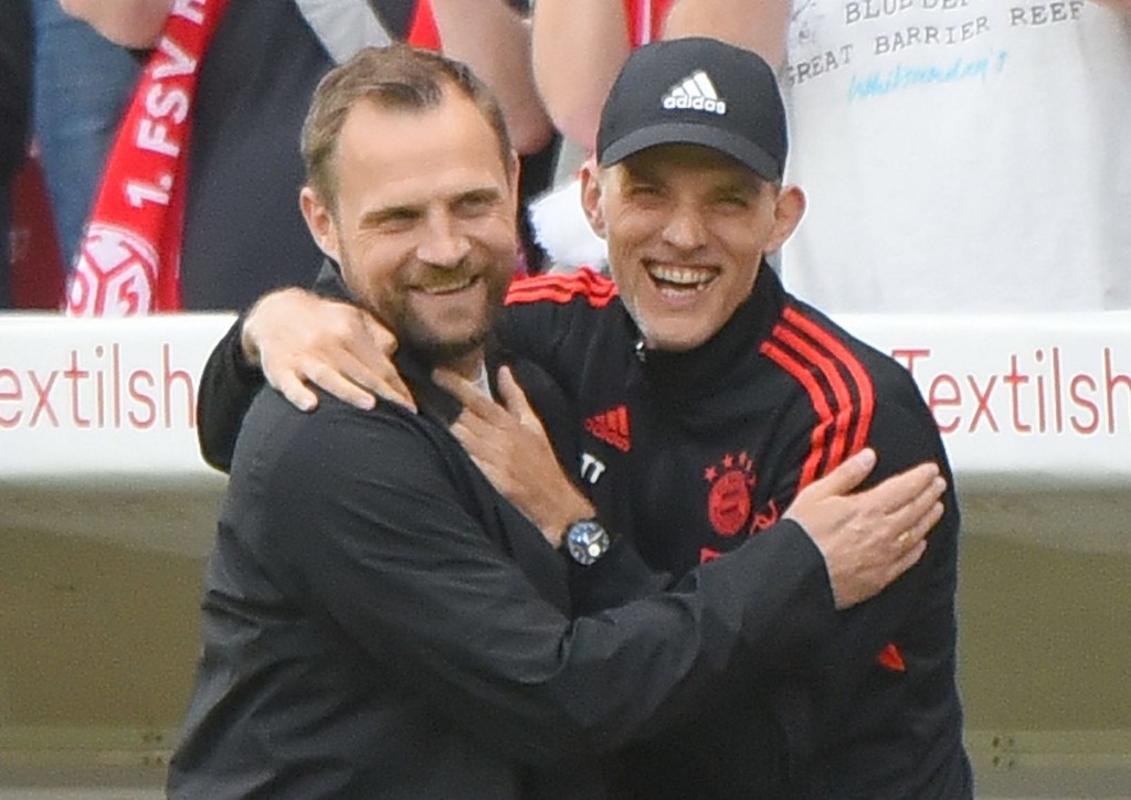 Feiert Svensson mit Mainz gegen die von Tuchel trainierten Bayern den vierten Heimsieg in Folge? © IMAGO / Jan Huebner, 22.04.2023 Feiert Svensson mit Mainz gegen die von Tuchel trainierten Bayern den vierten Heimsieg in Folge?