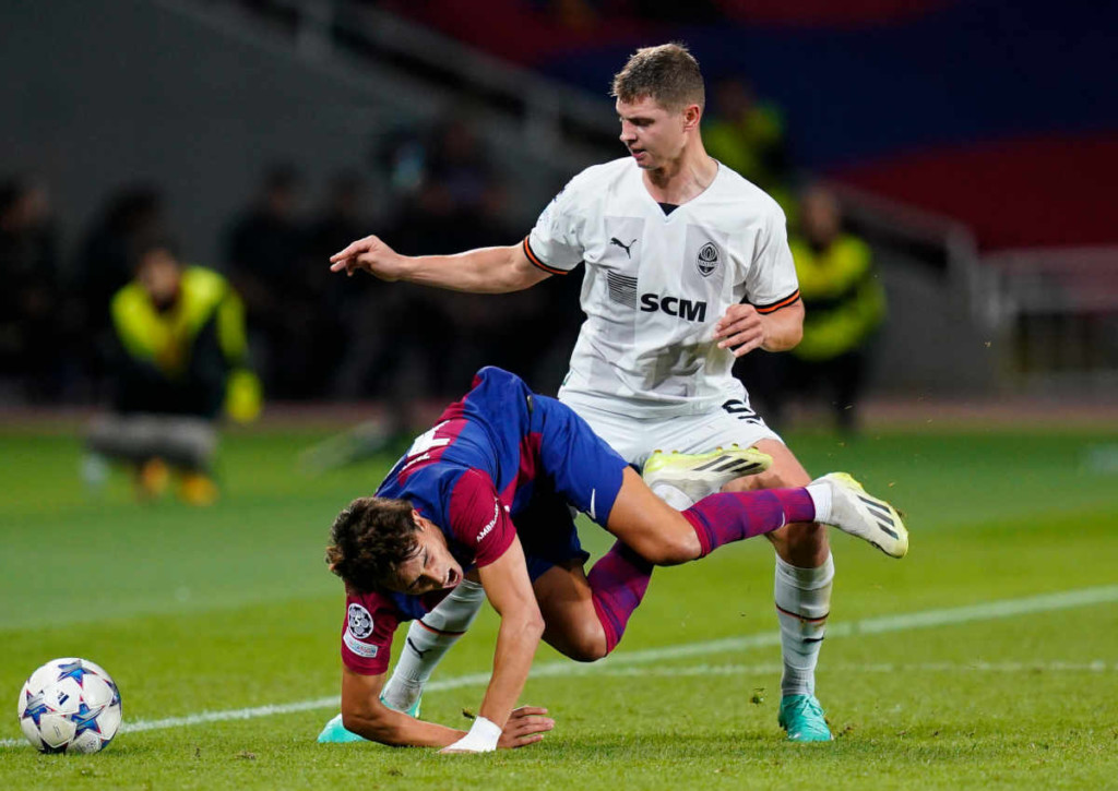 Wahrt Barcelona in Hamburg gegen Donezk die blütenweiße Weste? © IMAGO / Pressinphoto, 25.10.2023 Wahrt Barcelona in Hamburg gegen Donezk die blütenweiße Weste?