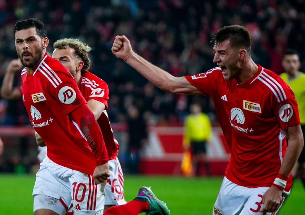 Juvelt Union Berlin (im Bild: Volland und Knoche) in Braga nun auch erstmals in der Champions League über einen Sieg? © IMAGO / Jan Huebner, 28.11.2023 Braga Union Berlin Tipp