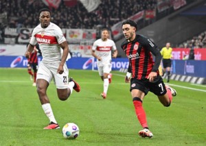 Springt die Eintracht (im Bild: Marmoush) an die Tabellenspitze? © IMAGO / Jan Huebner, 25.11.2023 Frankfurt Paok Tipp