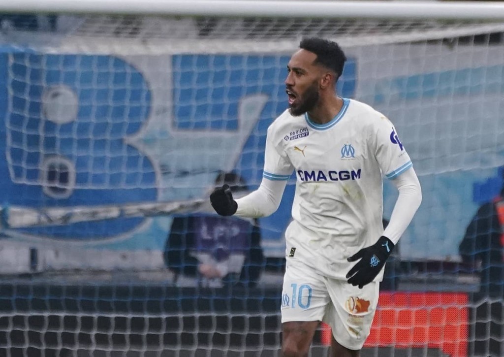 Trifft der formstarke Pierre-Emerick Aubameyang auch im finalen Gruppenspiel zwischen Brighton und Marseille? © IMAGO / PanoramiC, 06.12.2023 Brighton Marseille Tipp