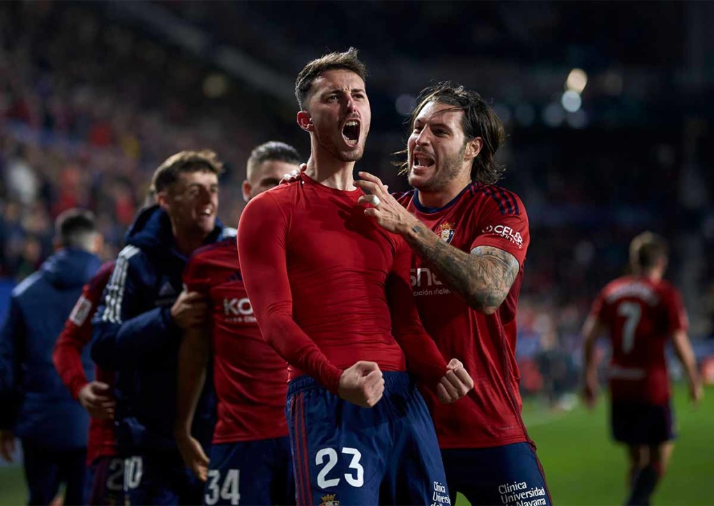 Entführt Osasuna (im Bild: Raúl García) etwas Zählbares aus Mallorca? © IMAGO / Ricardo Larreina Amador, 15.12.2023 Mallorca Osasuna Tipp